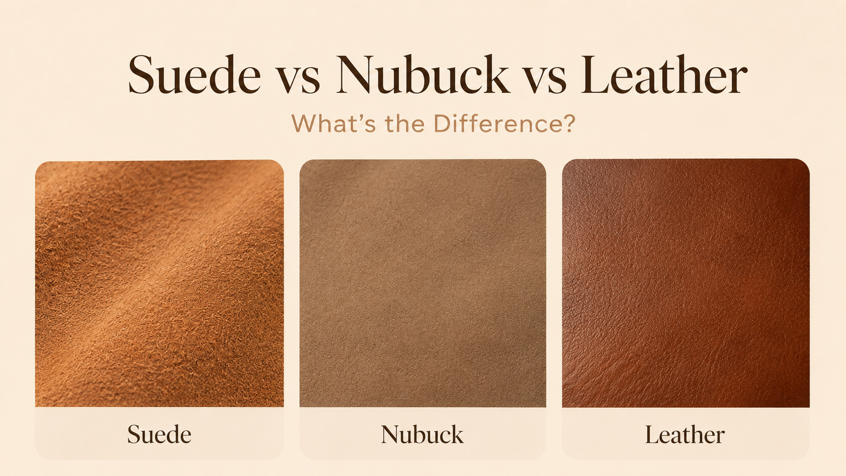 Suede vs Nubuck vs Leather: What’s the Difference?